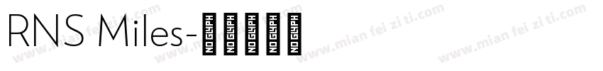 RNS Miles字体转换